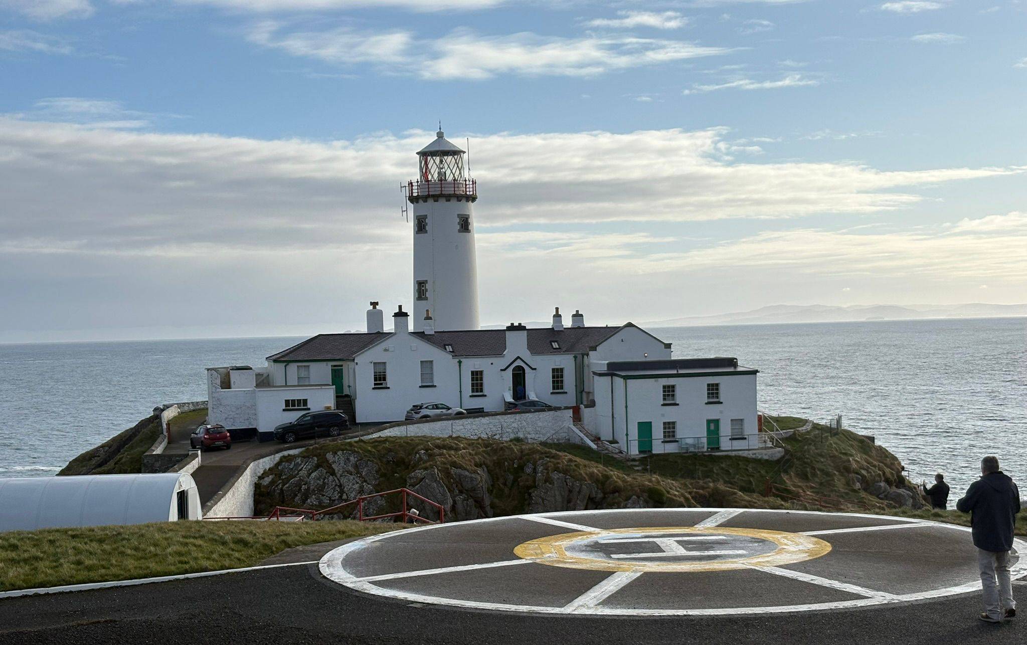 Inside the Fanad Head lighthouse lamp room