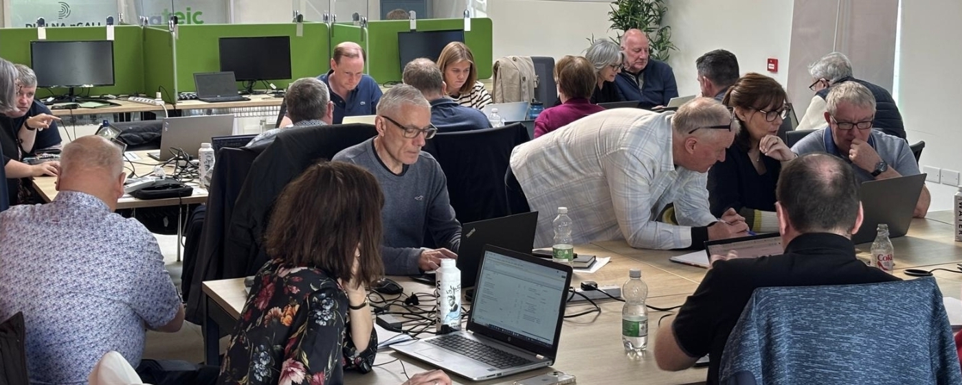 Delegates working through the training, Donegal